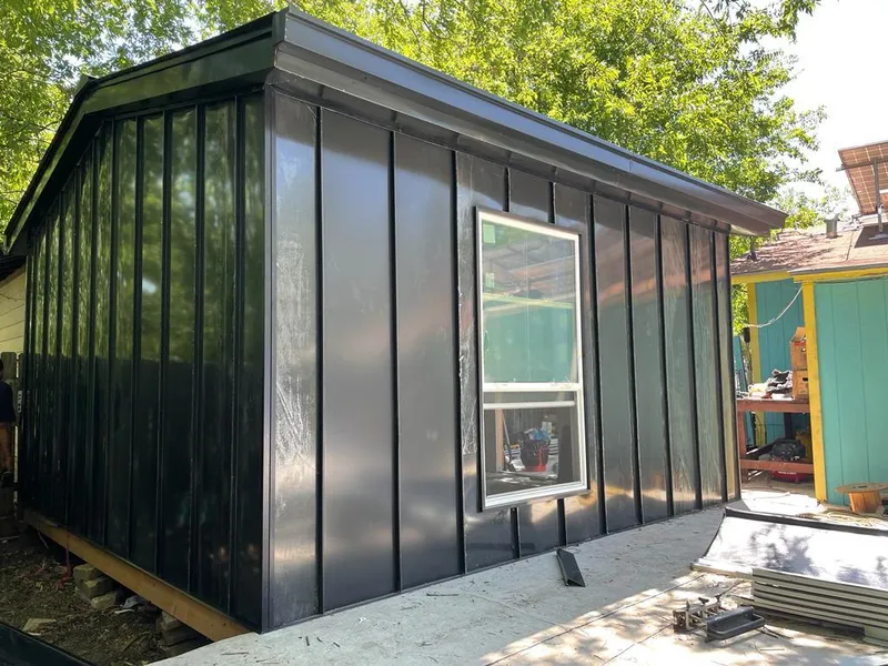 Black standing seam metal wall panels for Roof Inspection in Nicholasville